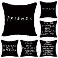 Digital Print Couple Cushion Cover Black Letters Printed Customized Cushion Cover Supplier